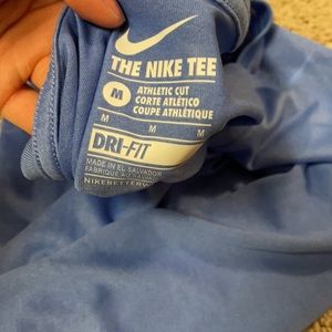 VINTAGE LIGHT BLUE V NECK SPORTS WEAR TOP